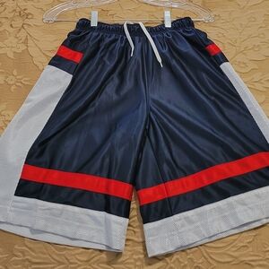 NIKE BOYS YOUTH RED, WHITE & BLUE GYM SHORTS YOUTH LARGE 14-16